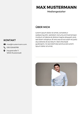 Mustervorlage CV1 Neu