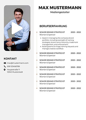 Mustervorlage CV1 Neu